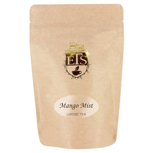 Mango Mist Black Tea - 16oz | Loose Leaf Pouches | Fruity & Tropical Ceylon Blend | Naturally Flavored | Great Hot or Iced | Ethical Tea Partnership Estate | Bulk Pack Refreshing Brew