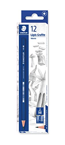 STAEDTLER Lápis grafite, Redondo HB, caixa com 12 un - 171 HB-3, Multicolorido, 12 Contagem (Pacote