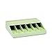MMF Industries Bill Strap Rack | 10-5/8?W x 2-5/16?H x 8-5/16?D | 6 Compartments | Open Design | Recessed Top Shelf | Durable Plastic | Cash Holder Organizer Rack