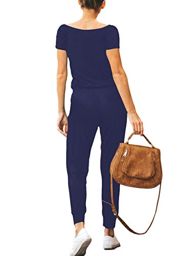 short sleeve jumpsuit casual