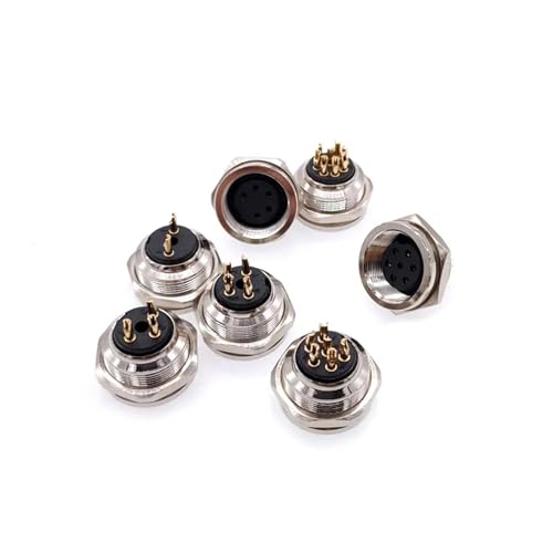 Conector de sensor M16 circular J09 hembra industrial de 3 pines 5