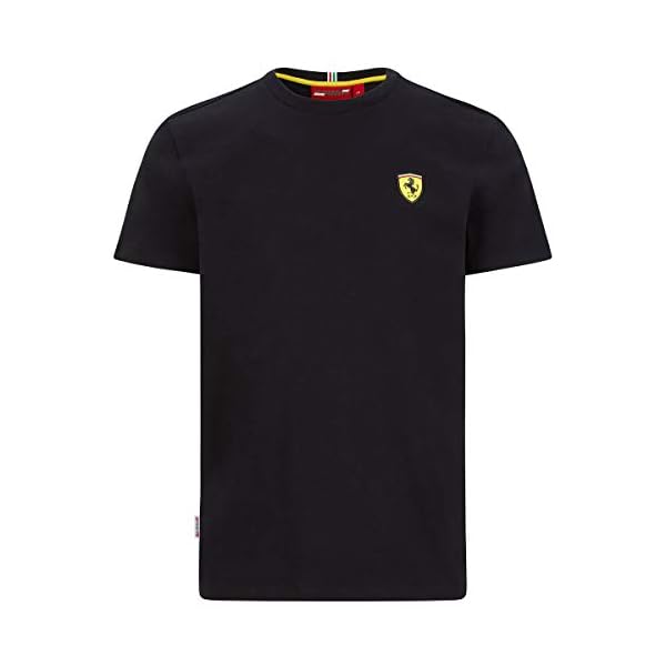 Ferrari Scuderia Herren T-Shirt F1 Small Shield Schwarz/Rot