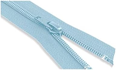 #5 Nylon Coil Candy Blue YKK Jacket Separating Medium Weight Zipper - Choose Your Length - Color: Candy Blue #542 - Made in The United States (1 Zipper Per Pack) (30" Inches) image 4