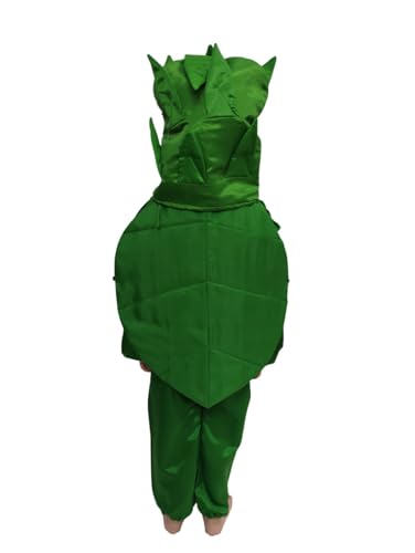 Image of BookMyCostume Spinach Palak Green Leafy Vegetable Kids Fancy Dress Costume 4-5 years