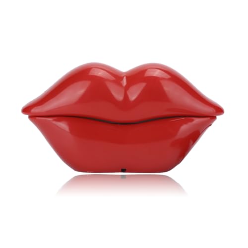 Teléfono de Sobremesa con Cable en Forma de Labios Rojos miniatura 1