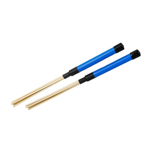 Par de baquetas para percusión en madera color azul miniatura 1