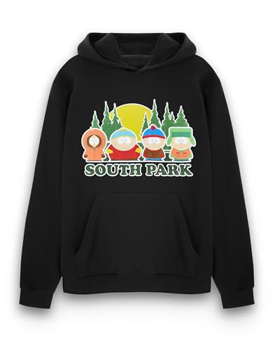 Image of South Park Black Mens Hoodie | Graphic Sweatshirt | Classic Cartoon Apparel Gift Merchandise