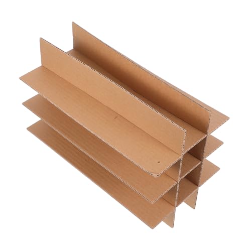 Alipis 5pezzi Divisori Cartone Per Scatole Con Inserti Cubo Protezione Per Bottiglie Di Vino e Accessori Da Cucina Imballaggio Sicuro Per Trasloco e Spedizione