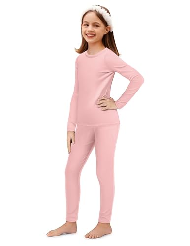Arshiner Thermal Underwear for Kids Long Johns Girls Base Layer