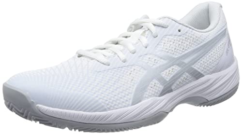 ASICS Damen Gel-Game 9 Padel Sneaker, Blanc Pur Argent, 40 EU