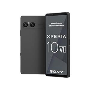 Sony Xperia 10 VII – 6.1″ 19.5:9 OLED display with 120 Hz, 5,000 mAh battery, 16 mm ultra-wide-angle lens, 3.5 mm audio jack, Android 15, IP65/68, Dual SIM hybrid, Charcoal Black