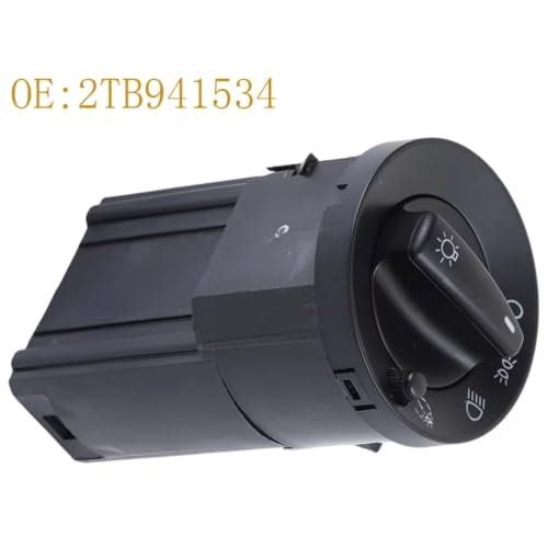 Interruptor luz faros coche con perilla de ajuste para antiniebla 24V 2
