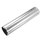 X AUTOHAUX OD 70mm 2.75' Length 12' 300mm Aluminum Alloy Tube Intercooler Pipe Straight Air Intake Tube Silver Tone for Car