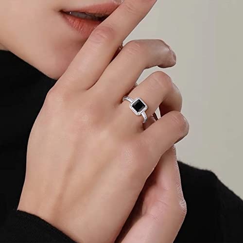 ChicSilver 925 Sterling Silver Heart/Round/Princess Cut Cubic Zirconia Simulated Diamond Solitaire Wedding Enagement Anniversary Ring for Women Size 5-122