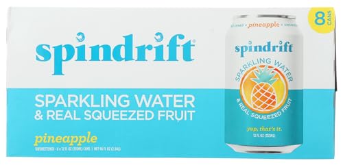 Image of SPINDRIFT Pineapple Sparkling Water, 12 FZ (8 Count)
