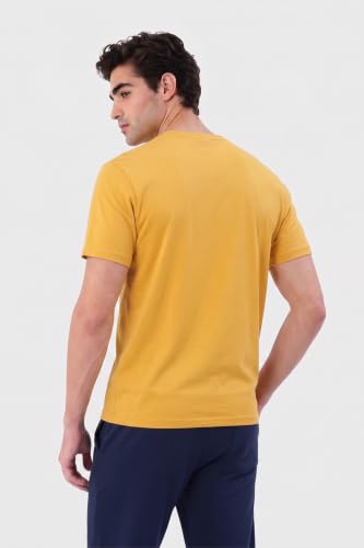 Image of Van Heusen Men's Crew Neck T-Shirt - Soft & Breathable Cotton | Regular Fit | Comfortable Everyday Casual Wear | Short Sleeves | Summer Favorite |Solid Colors | Style 60052|Available in Pack of 1 & 2