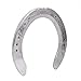 4pcs Aluminum Alloy Horseshoes, Lightweight Horse Shoes Set, Non - Slip Wear - Horseshoe Kit with Front and Rear Pairs for Racecourse and Farm Use (6 ID: 16.5mm/0.64in, Circumference: 51.8mm/2.04in)