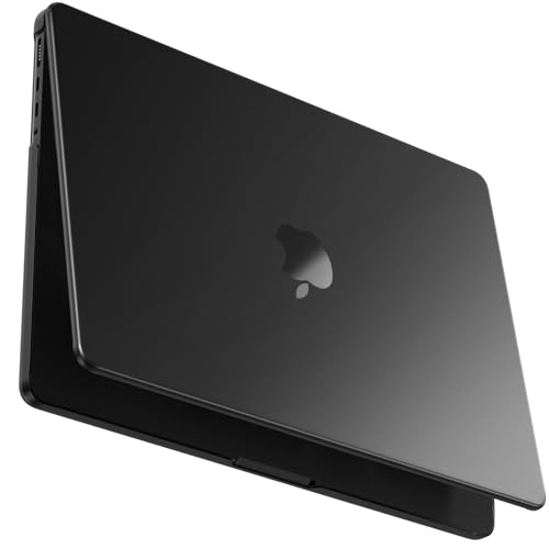Image of BlueSwan Matte Case Compatible for MacBook Pro 16 inch M5 2026 2025-2021 M4 M3 M2 M1 Pro /Max Chip, A3429 A3428 A3403 A3186 A2991 A2780 A2485, Ultra-Thin Hard Shell Protective Cover, Space Black Clear