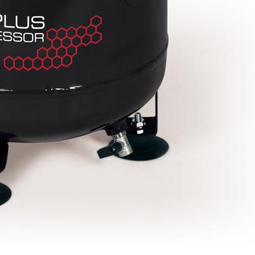 Einhell Compressor TE-AC 135/24 Silent Plus (Quiet Compressor with 750 W, max. 8 bar, Oil-/Service-Free Motor, 24 l Tank, Pressure Gauge and Quick-Release Coupling, Safety Valve)