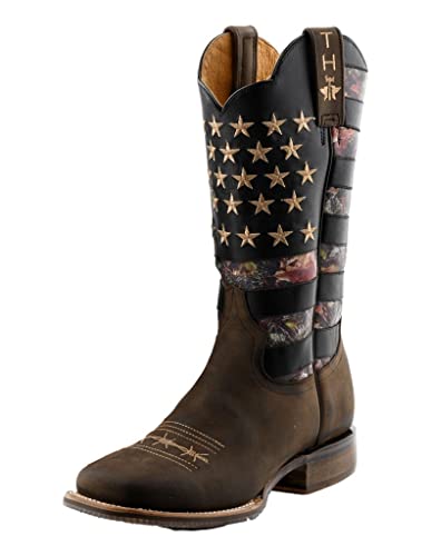 Tin Haul Men's Open Season Transparent Western Boot Broad Square Toe - 14-020-0077-0470 BR 11 D(M) US Brown