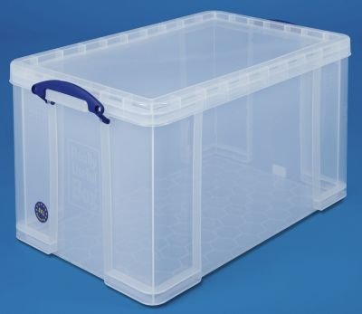 Really Useful Clear Plastic Storage Box 84 Litre NWT1329