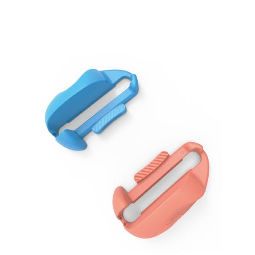 For Joy-Con 2�p �Q�[�~���O�R���g���[���[�}�E�X �~�j �G���S�m�~�N�X�}�E�X ���E�R���g���[���[�u���P�b�g �n���h���P�[�X for Switch 2�p �ϖ��Ր� (���b�h-�u���[)