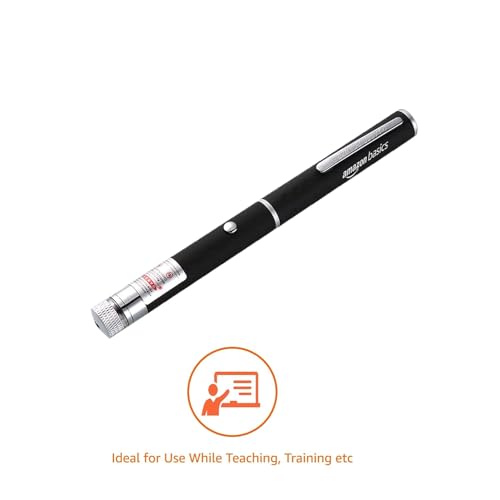 Image of Amazon Basics Green Laser Pointer Party Pen with Disco Lights, Up to 15 Meters Range, and 2 AAA Cells (Battery Not Included)