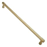 ZAUYX Solid Heavy Duty Jasper Pull Gold Appliance Pull 18 Inch Brushed Brass Cabinet Pulls Extra Long Kitchen Cabinet Handles Cabinet Hardware Kitchen Handles for Drawer Cupboard Handles