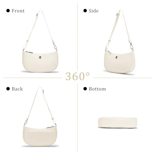 Image of Shoulder Bag for Women Handbags with Adjustable Strap Underarm Purse Mini Clutch Purses Trendy Crescent Bags 1L
