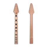 Manche de guitare en bois d'acajou avec manche en bois d'érable pour guitare électrique à monter soi-même, 22 frettes, boulon sur le talon de 62 cm