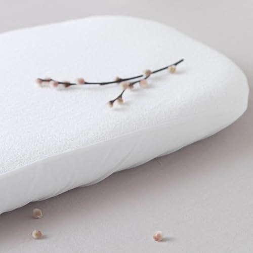 Kadolis - Alèse Landau Imperméable Bouclette Coton Bio 72x33 cm - Protège Matelas pour Landau et Couffin - Absorbante et Respirante - Etanche sans PVC -...