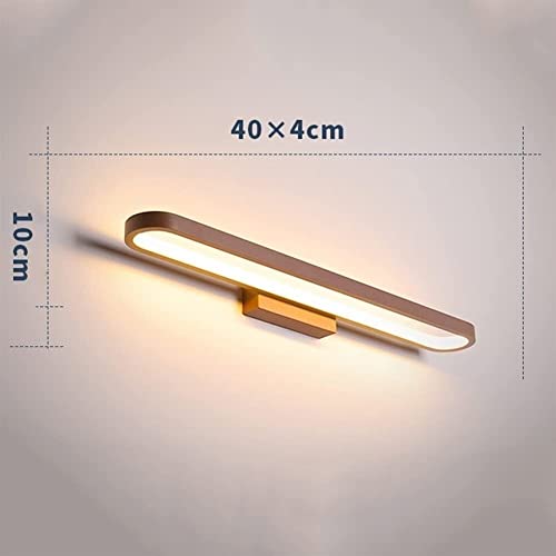 Espejo LED de baño de colocación sencilla con mango y luz blanca 4