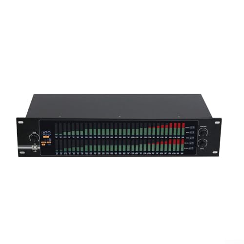 EQ-323 Dual 31-Band Graphic Equalizer Digital Audio Signal Processor With LCD Display USB Control For Stage Home Theatre Sound System, DJ Mixing Equipment