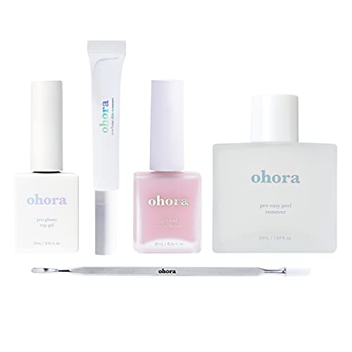 ohora公式 フルケアセット:SET-011/ ohora gelnails nail オホーラ ネイル ジェルネイル カラー ネイルシール ジェルネイルシール ネイルパーツ ジェルネイルキット カラージェル パーツ キット セルフネイル ネイルステッカー おうちネイル ネイルデザイン 簡単ネイル 人気デザイン ネイルオイル ネイルチップ ケア4種（トップジェル＋リムーバー＋ルーズスキンリムーバー＋ネイル強化剤）＋デュアルスティックプレゼント [並行輸入品]のサムネイル