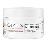 Omia Biotech Alimenta, Maschera Nutriente per Capelli Secchi e Spenti, Nutre e Districa, Lascia i Capelli Morbidi e Luminosi, Formula Vegana, 200ml