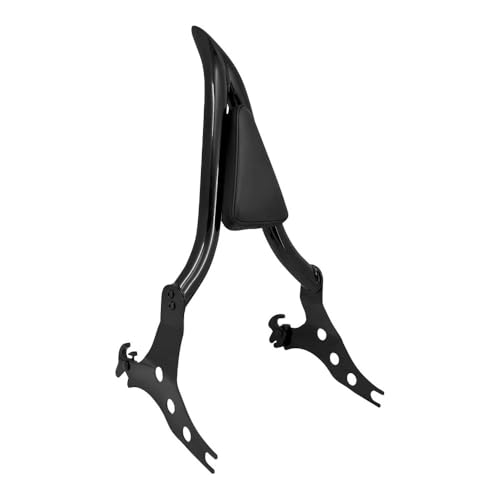 Dossier moto selle passager amovible avec coussin noir pour Softail Fat Boy et Breakout