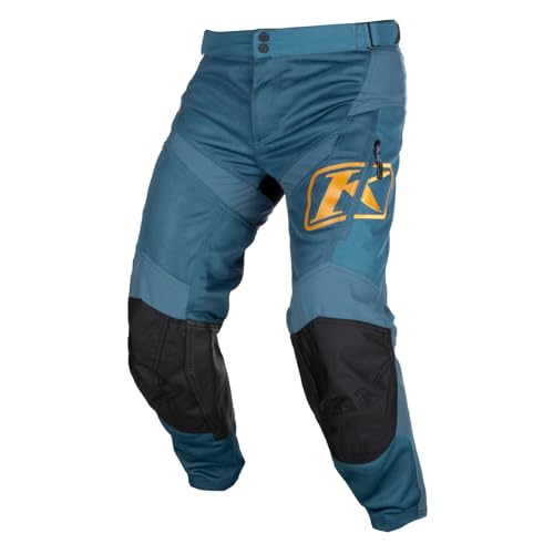KLIM Men's Mojave in The Boot Off-Road Motorcycle Pants Size 38 - Petrol - Golden Brown