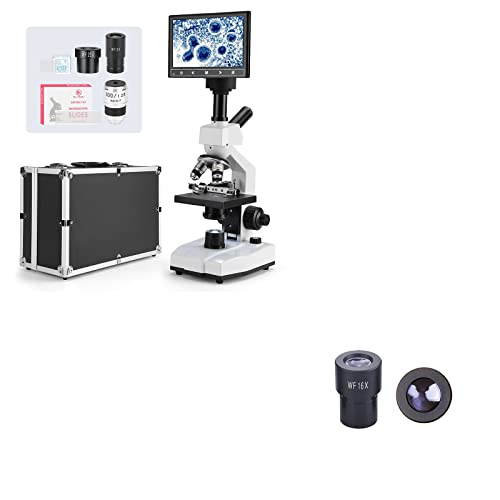 Vabiooth Monocular Compound Microscope with WF16X Eyepiece