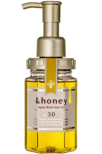 &Honey Deep Moist Hair Oil 3.0 – Nourishing Honey & Natural Oils Formula for Deep Hydration, Frizz Control, and Soft, Smooth Hair | Silicone & Paraben-Free