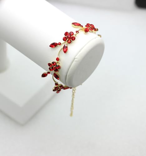 Image of Faship Gorgeous Rhinestone Crystal Floral Necklace Earrings Set