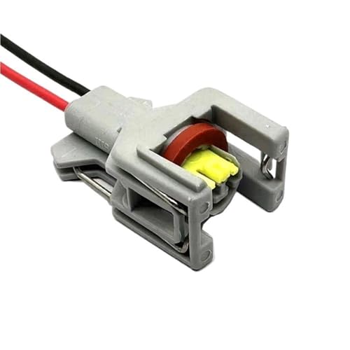 ningqonggongshi Enchufe Sensor Coche Conector Hembra De 2 Pines para Inyector De Combustible Diésel De Coche 1,5 Mm para Bobina De Encendido Cableado Electrónico 1743486-3