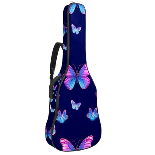Sac guitare basse étanche en tissu Oxford à double poche de rangement