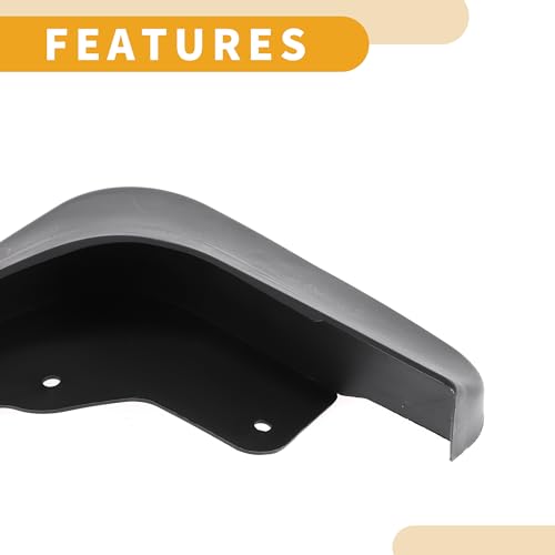 Image of Mud Flap Splash Guard - Car Front & Rear Side Mud Guards - for Citroen C5 2008-2017 Plastic Black with Mount Accessories - 1 Set