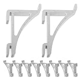 PartyKindom 10pcs Freezer Clamp Hooks Refrigerator Support Clamp Tool Cooler Shelf Clips Fixing Shelf Bracket for Commercial and Home Freezer Storage