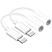 Produktbild Tioofor [2 Pack] Kopfhörer Adapter für iPhone Dongle Kopfhörer Splitter 3.5 mm Jack Aux Audio Kopfhörer Konverter für iPhone 12/SE/11 Pro Max/11/XS Max/X/XR/8/7 unterstützt alle iOS -System