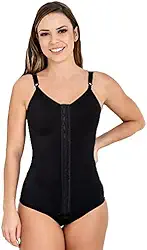 Cinta Pós-Cirúrgica Body Modeladora com Colchetes Frontais e Alças Reguláveis - 60602 Preto - New Form (M)