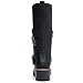 GLOBALWIN Women's Motorcycle Boots Mid-Calf Black Fashion Biker Boots For Women Low Heel Size 9