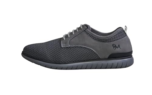 Image of Neeman's The Derbies for Men | Knit Base and Faux Leather Derby Sneakers | Comfortable and Breathable Mesh