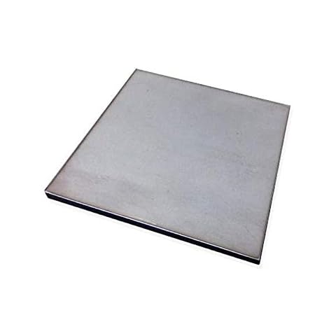 SOFIALXC Edelstahlblech Zuschnitte 304 Edelstahlplatte-100x100mmThickness: 6mm Cover