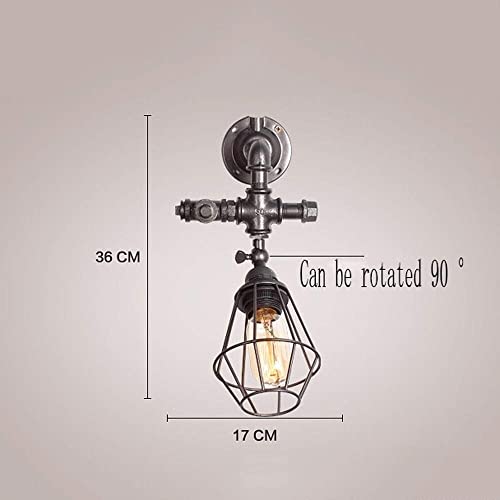 Lampe murale de cage en métal vintage pour relooker un salon industriel - 6